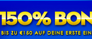 150 % Bonus im Casino Euro