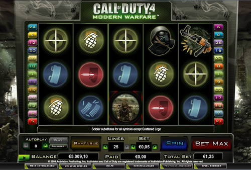 call of duty 4 online slot im intercasino