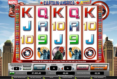 online slot captain america action stacks im intercasino