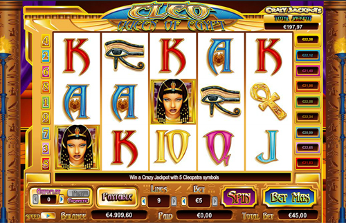 online slot cleo im inter casino