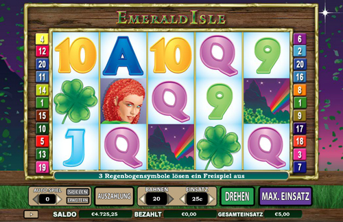 emerald isle online slot im intercasino