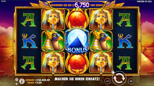Fortune of Giza Slot Vorschau