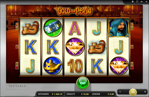 gold of persia online slot von merkur