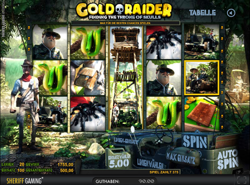 gold raider online slot in full hd