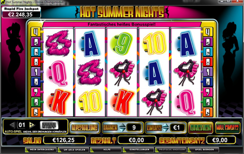 hot summer nights online slot im intercasino