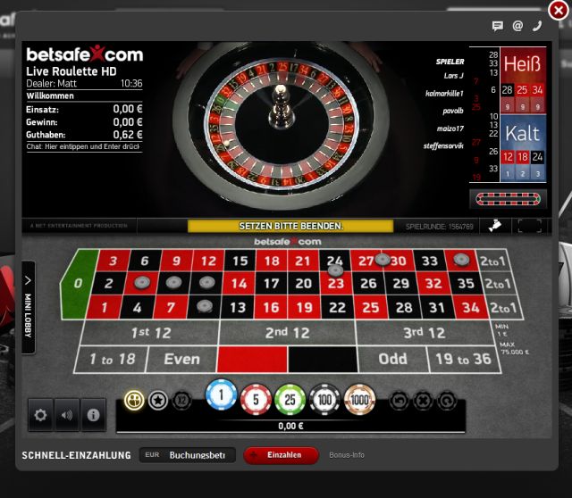 Live Casino - Roulette