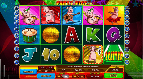 online slot party pigs im 888 casino