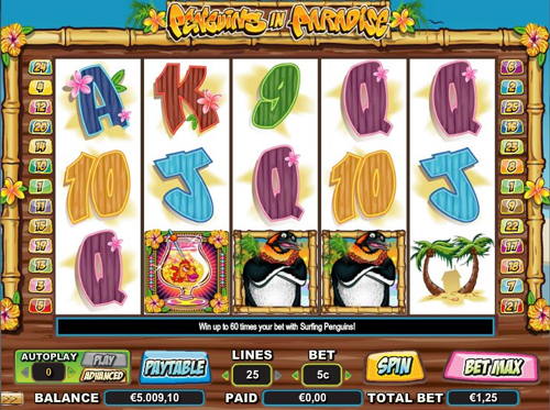 penguins in paradise online slot im intercasino