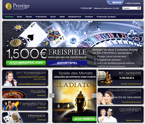 prestige online casino