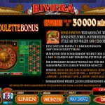 Riviera Riches Roulette Bonus