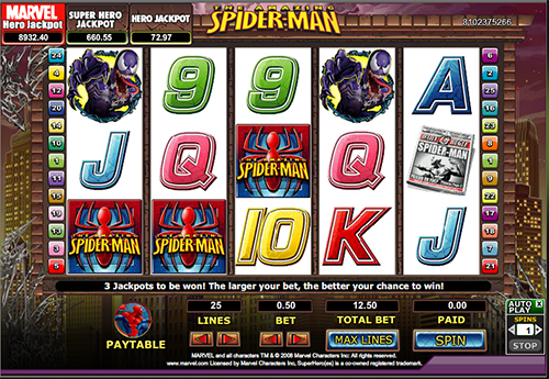 spider man online slot im 888 casino