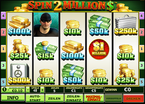 spin 2 millions online slot im eurogrand casino