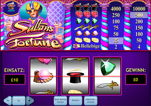 online slot sultans fortune im william hill casino