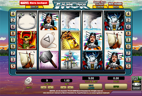 marvel online slot thor im 888 casino