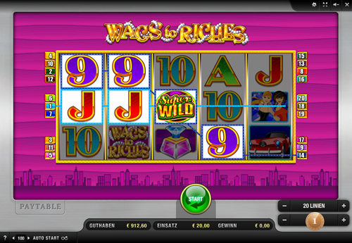 wags to riches online slot im sunmaker casino