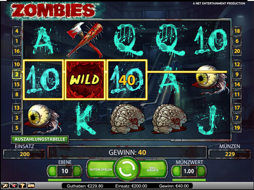 Zombies online Slot im Mr Green Casino